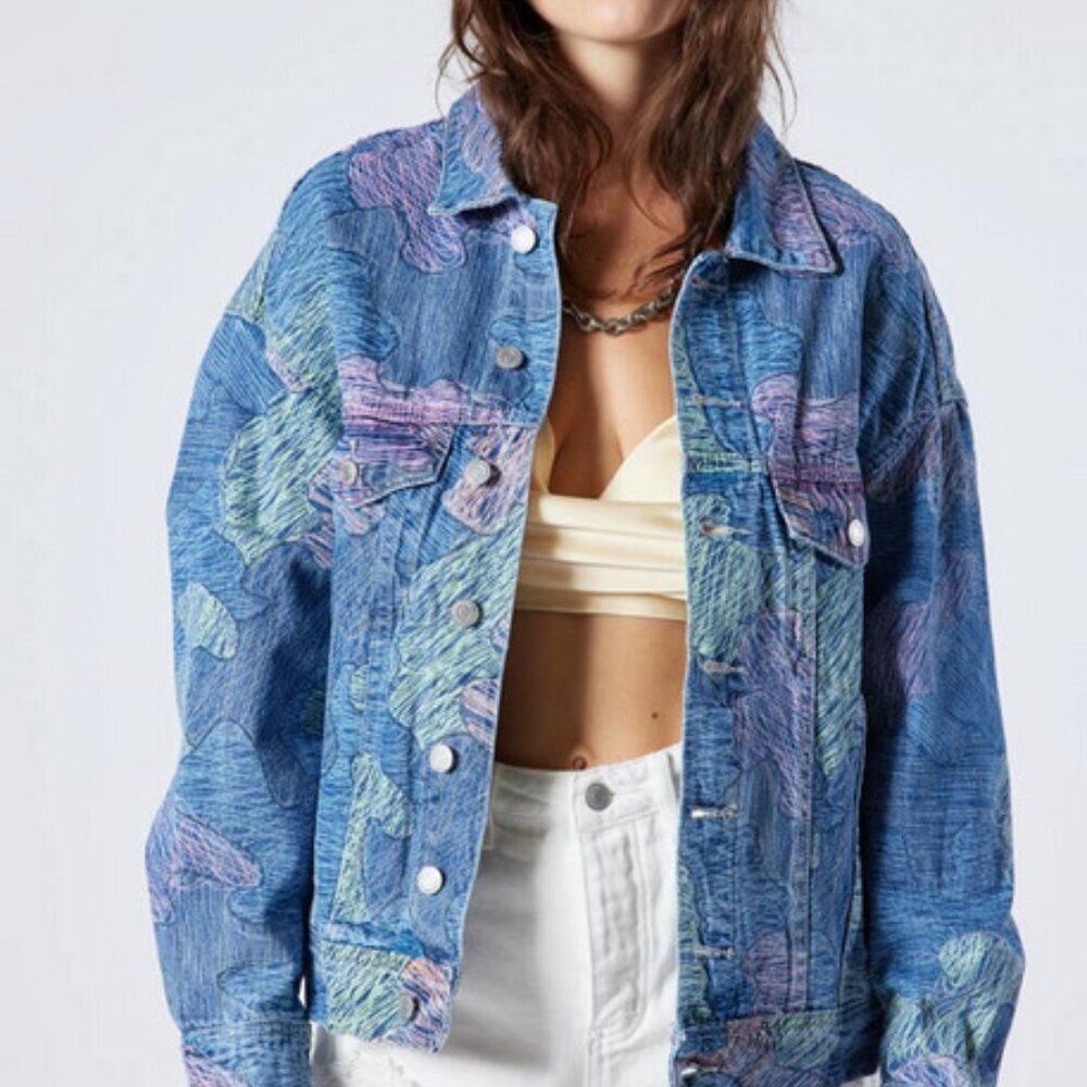 Multicolor Denim Jacket - Picture 2 of 6